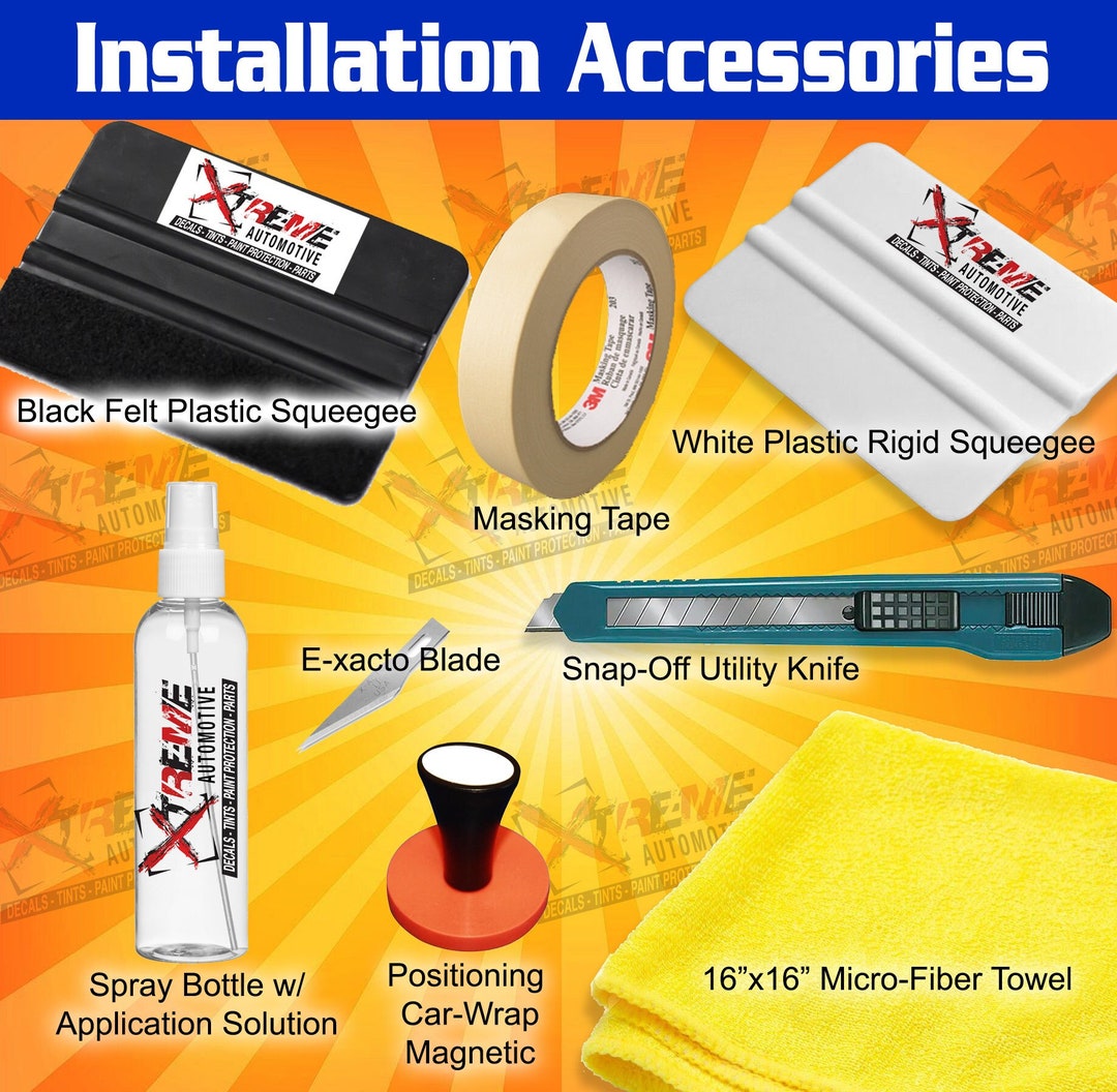 Sticker Installation Kit Car Wrap Installation Kit: Squeegees, Knife, Tape & More - Etsy