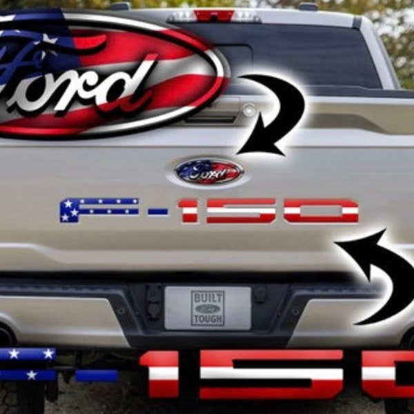 F 150 Tailgate Insert Letter Decal Etsy