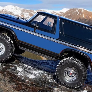 1:10 Traxxas TRX-4 Waterproof 1979 Bronco Body Skin Wrap Decal TRX4