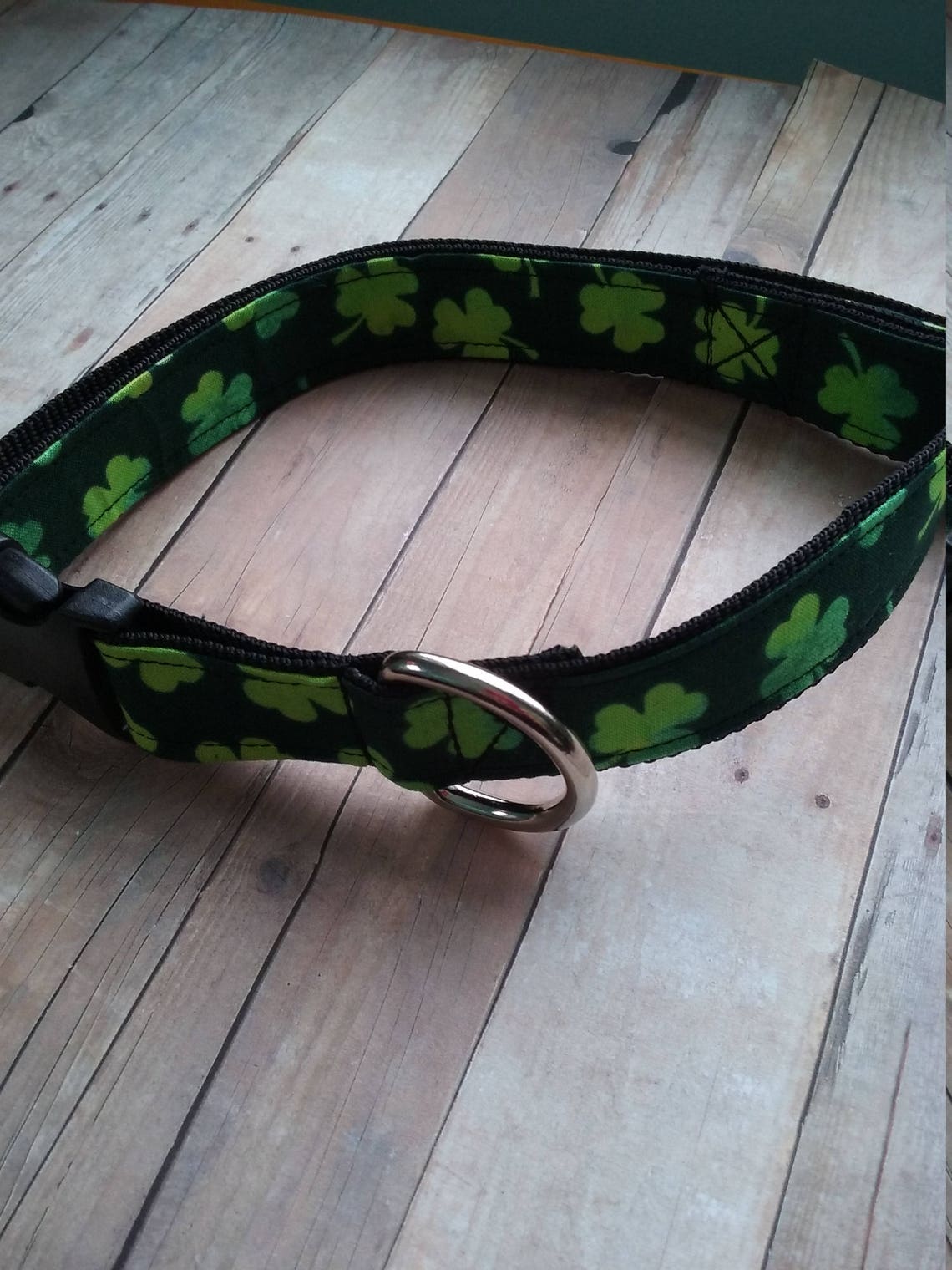 Dog Collar Green Shamrock Lucky Dog Dog Style Fabric Dog Etsy