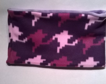 Fleece nekwarmer - Hals gaiter - Schoorsteen sjaal - Winter accessoires - paarse hals sjaal, Volwassen en kind maten