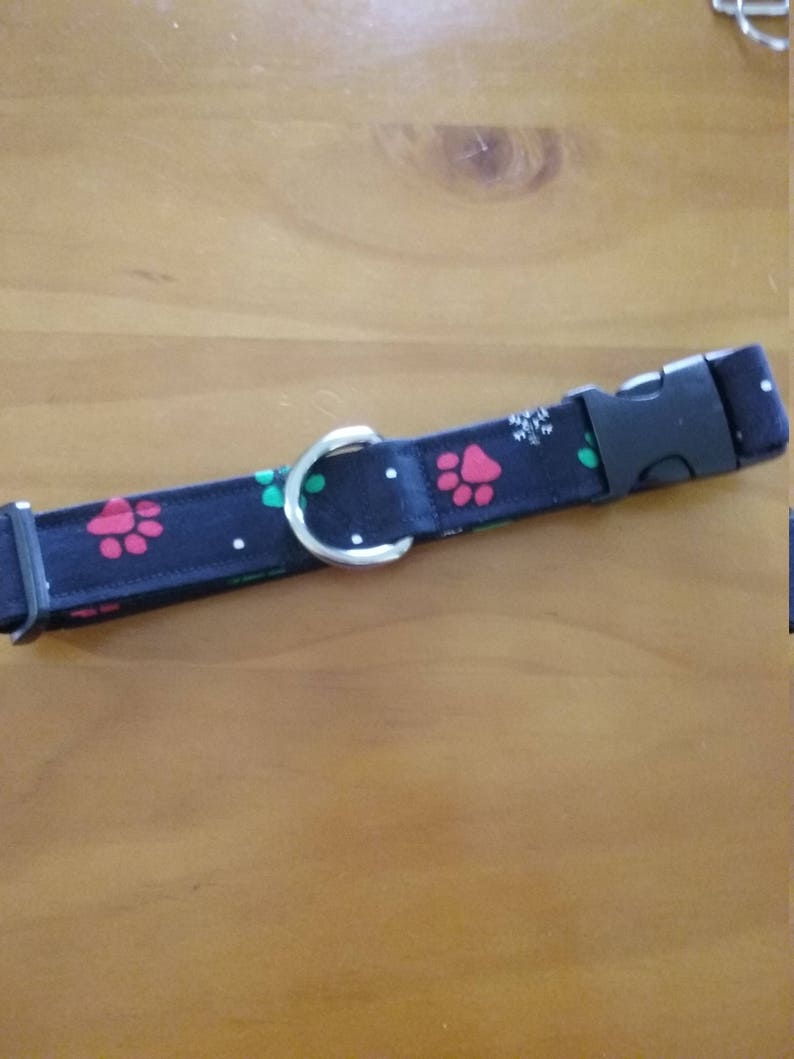 Christmas Dog Collar Dog Style Fabric Dog Collar Holiday Etsy