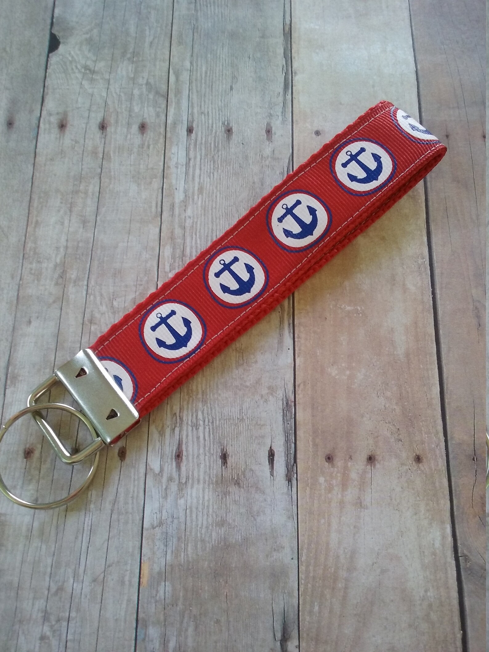 Summer Key Fob Anchor Keychain Key Holder Wristlet Key | Etsy