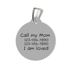 Pet ID Tag, Cute Animal ID Tags, Personalized Dog Collar Tags, Custom Cat Name Tag, Pet Lover Gift, Engraved Puppy Accessories