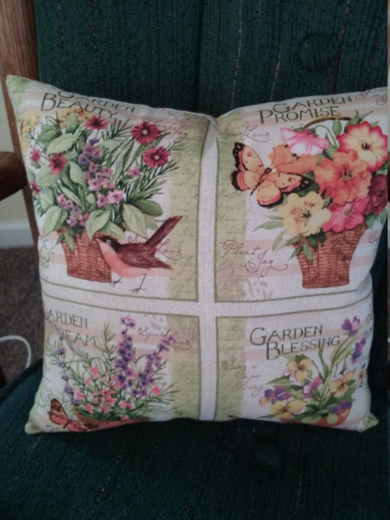 Spring Floral Pillow 12 Garden Spring Floral Accent Pillow