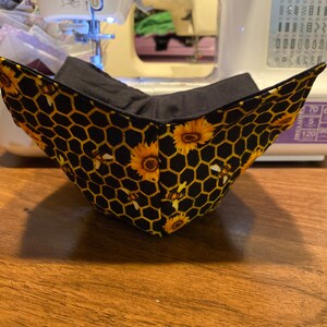 Magnetron Bowl gezellige, omkeerbare kom gezellige bijenhoningraatkom gezellig, geschenken, cadeau-ideeën, soepkom gezellig, bijen