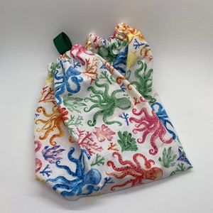 Grocery bag holder, plastic bag holder, fabric bag dispenser, kitchen organizer, plastic bag dispenser
