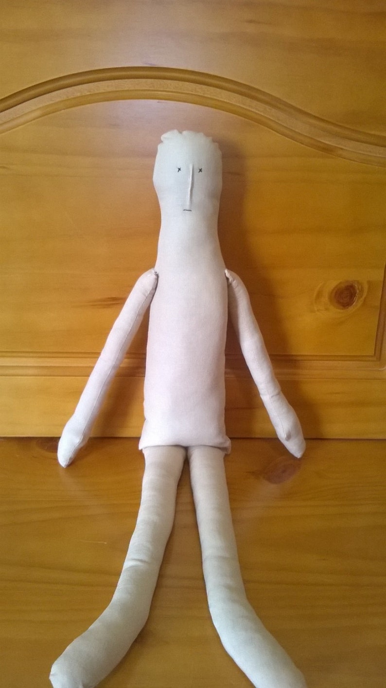 Primitive Muslin Doll Body Blank Muslin Cotton Rag Doll Etsy