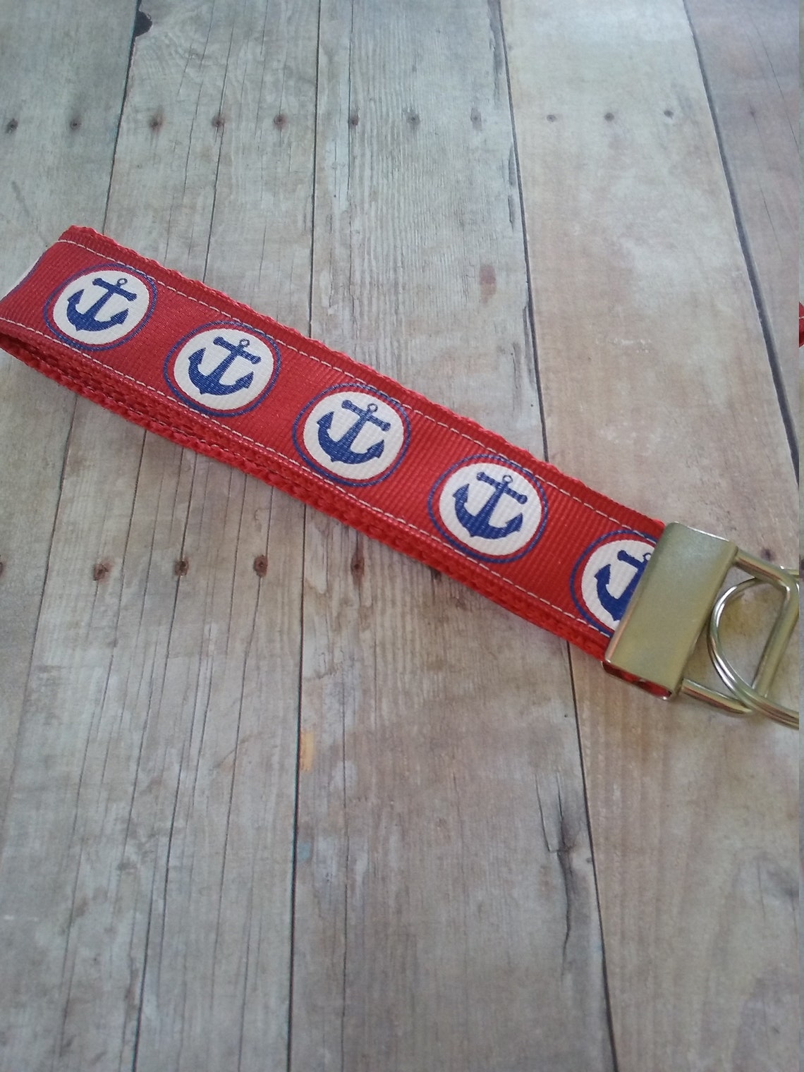 Summer Key Fob Anchor Keychain Key Holder Wristlet Key - Etsy