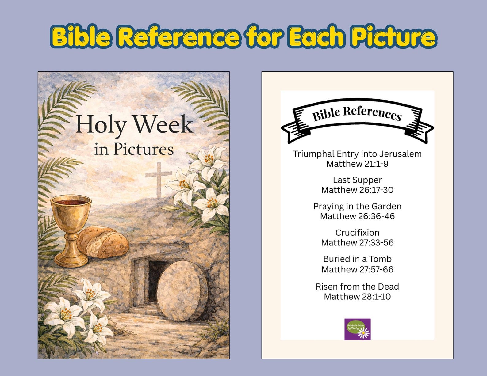 Holy Week Mini Book Printable Full Color Version - Etsy