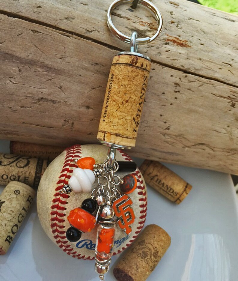 San Francisco Giants Keychain Baseball Mom Sports Keychain Etsy