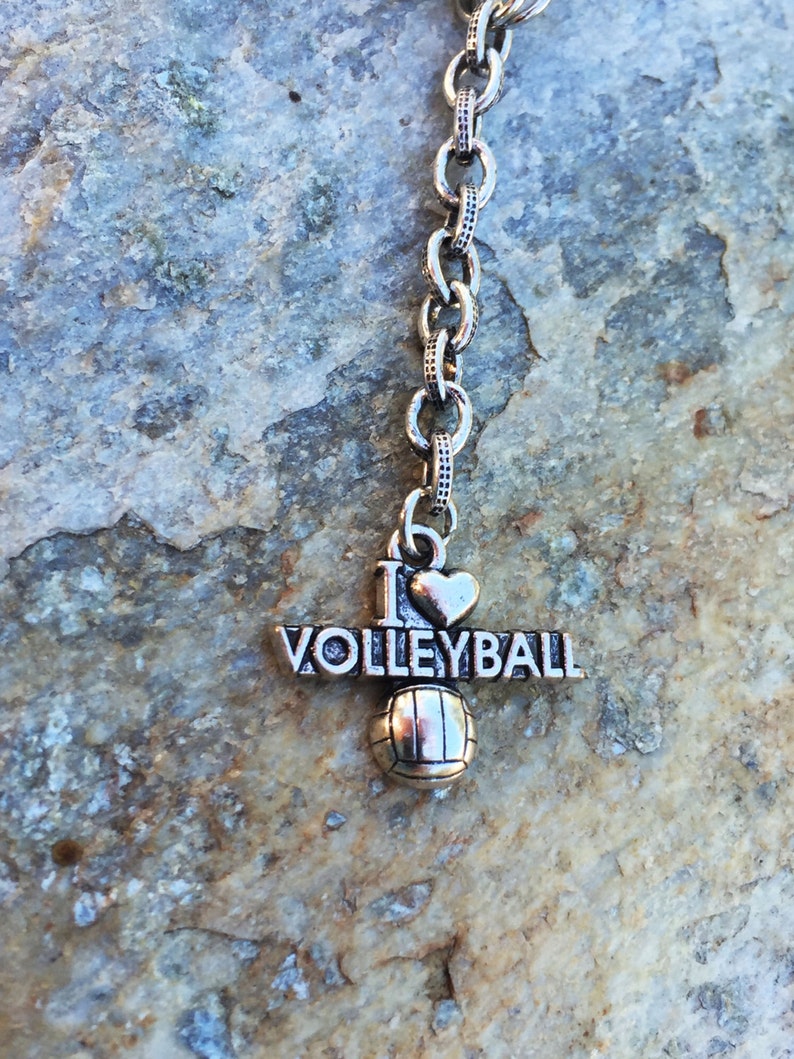Volleyball Keychain Mom Keychain Team Mom Sports Keychain Etsy