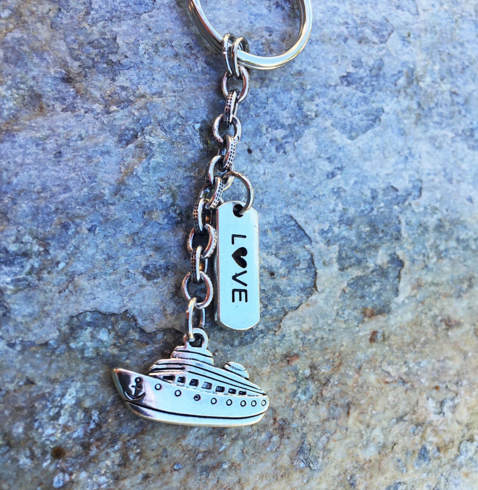Cruise Ship Keychain Vacation Ocean Love Boat Mothers Day Etsy