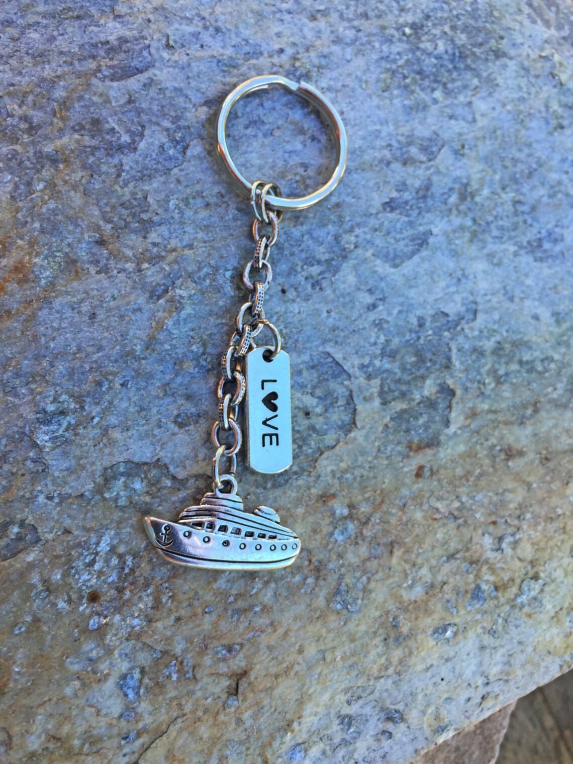 Cruise Ship Keychain Vacation Ocean Love Boat Mothers Day Etsy