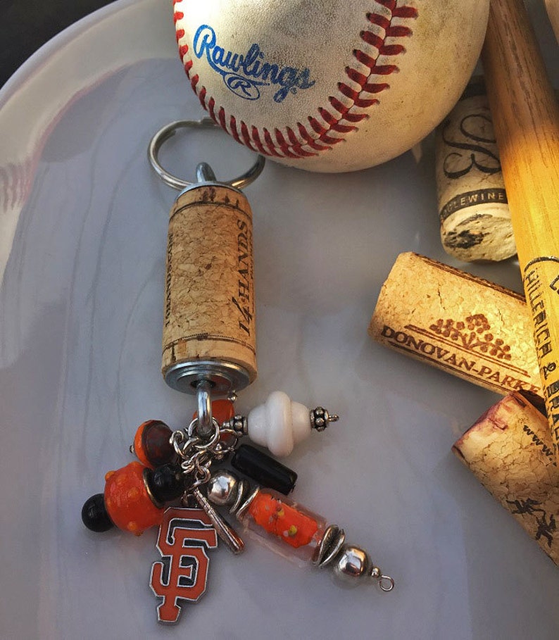 San Francisco Giants Keychain Baseball Mom Sports Keychain Etsy