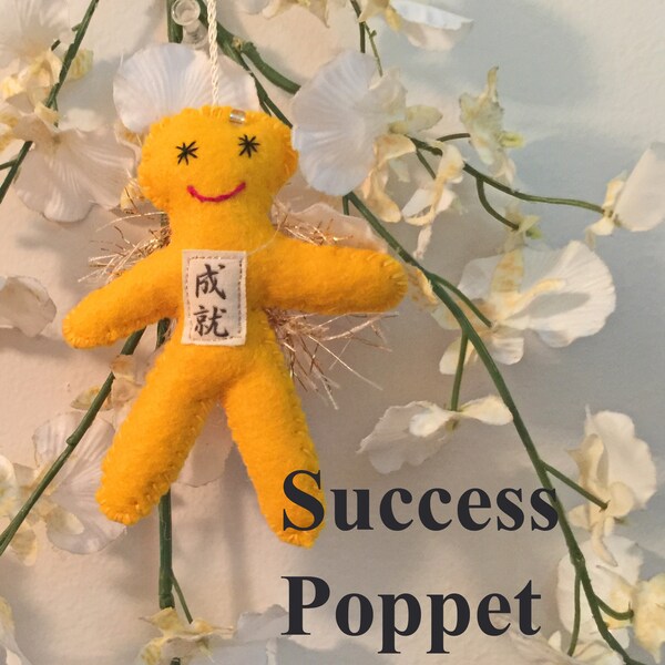 Success Poppet, Affirmation Poppet, Poppet Doll, Good Karma Poppet, Path of Life, Protection & Blessings doll, healing doll, helping doll#94