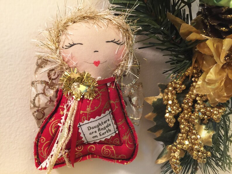 Daughter Christmas Gift, Daughters Are Angels Ornament, Angel Fairy