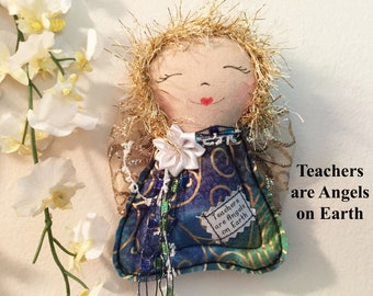 Teacher ornament, Teacher thank you gift, Teachers are Angels ornament, Teacher gift, Gift for Teachers, Teachers are Angels, #12