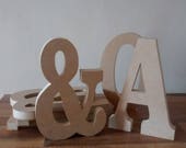 12 quot (30cm) mdf free standing large wooden letters,wooden numbers , wooden letters,large wooden letters