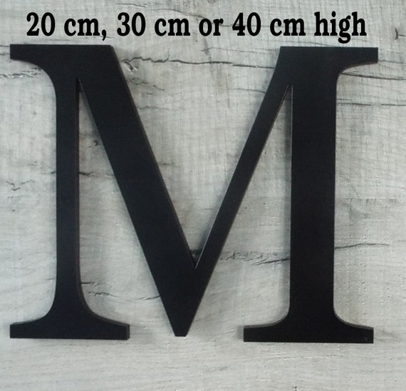 Grosse Holzbuchstaben Wand Montierbar 3 Grossen 20 Cm 30 Cm Und Etsy