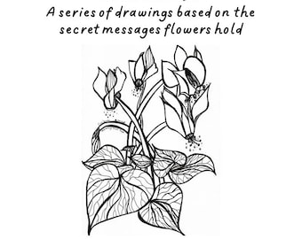 The Language of Flowers Coloring Book, Book 1