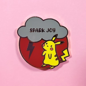 Spark Joy PokePositivity Hard Enamel Pin