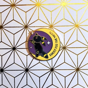 Shoot for the Moon PokePositivity Hard Enamel Pin