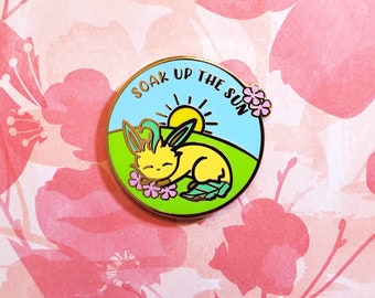 Soak Up the Sun PokePositivity Hard Enamel Pin