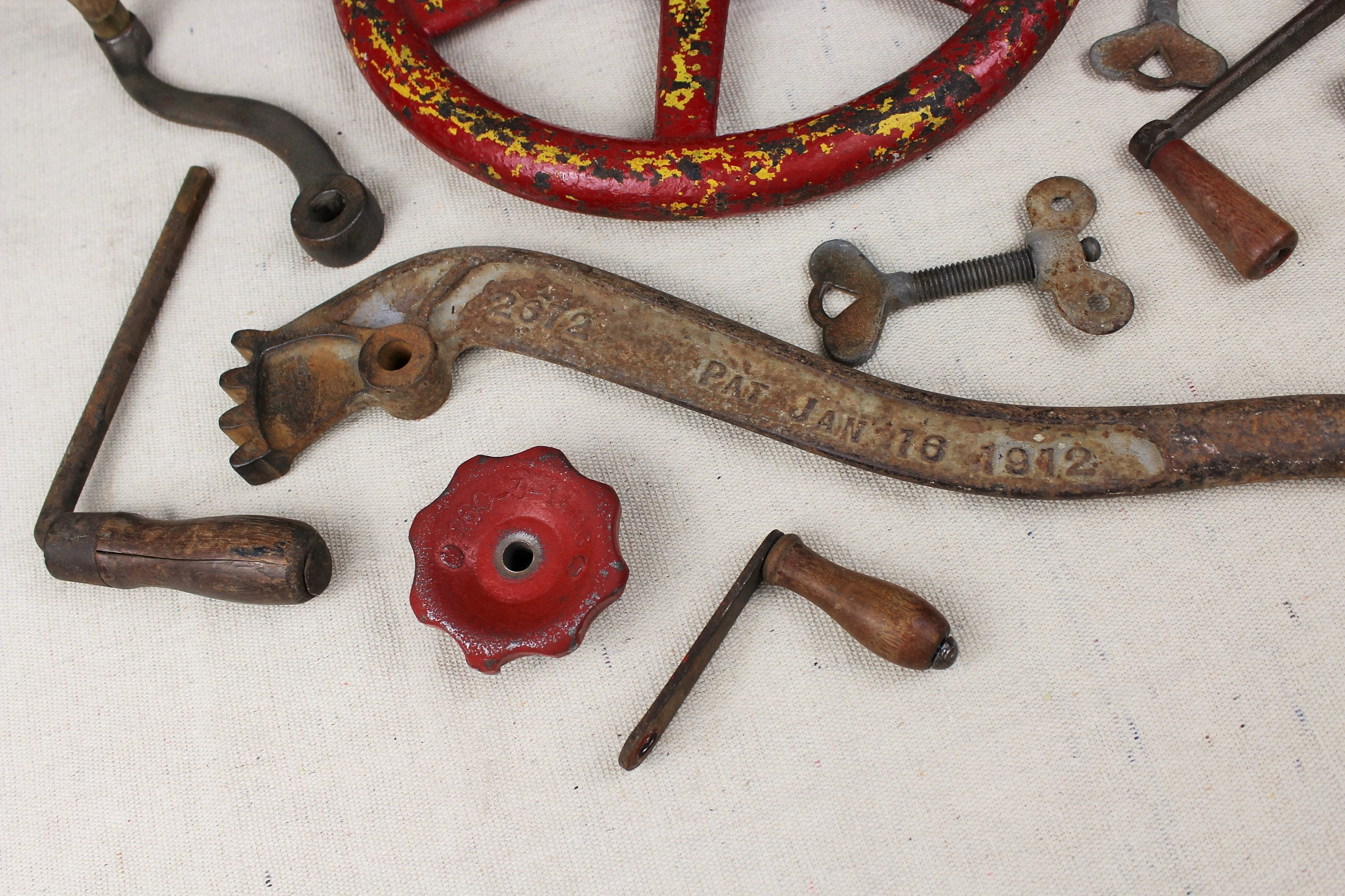 15Piece Collection of Antique Handles Levers and Cranks Etsy