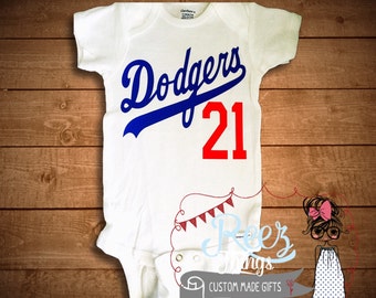 personalized baby dodger jersey