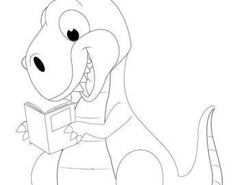 Dinosaur Coloring Pages for Kids Vol. 3 - 50+ Printable PDF's of fun, exciting, creative dinosaur outlines