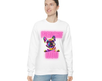 Frenchie Mom - Dog Mom Unisex Heavy Blend Crewneck Sweatshirt