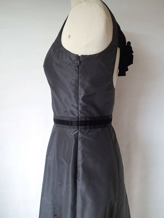 Vintage clothing sale cocktail party dress, Black… - image 9