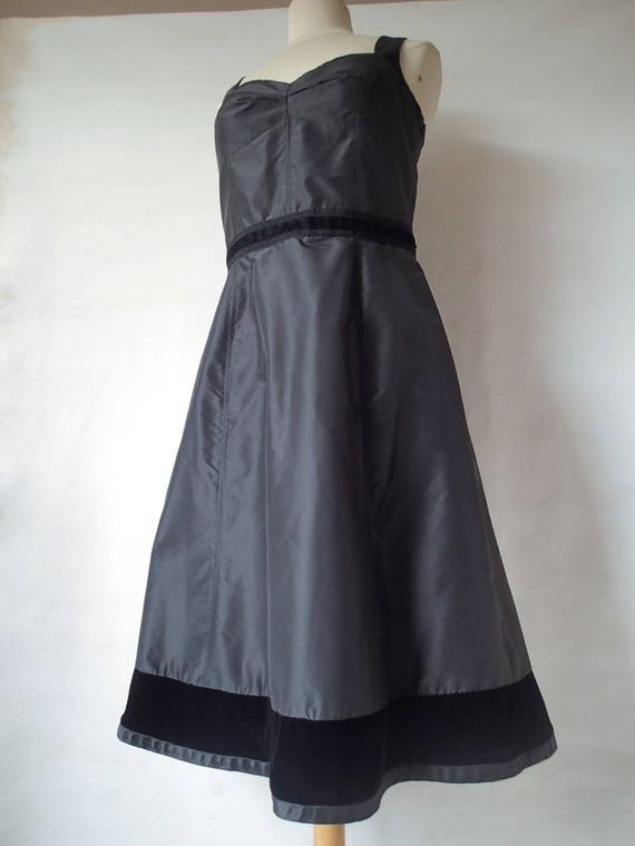 Vintage clothing sale cocktail party dress, Black… - image 5