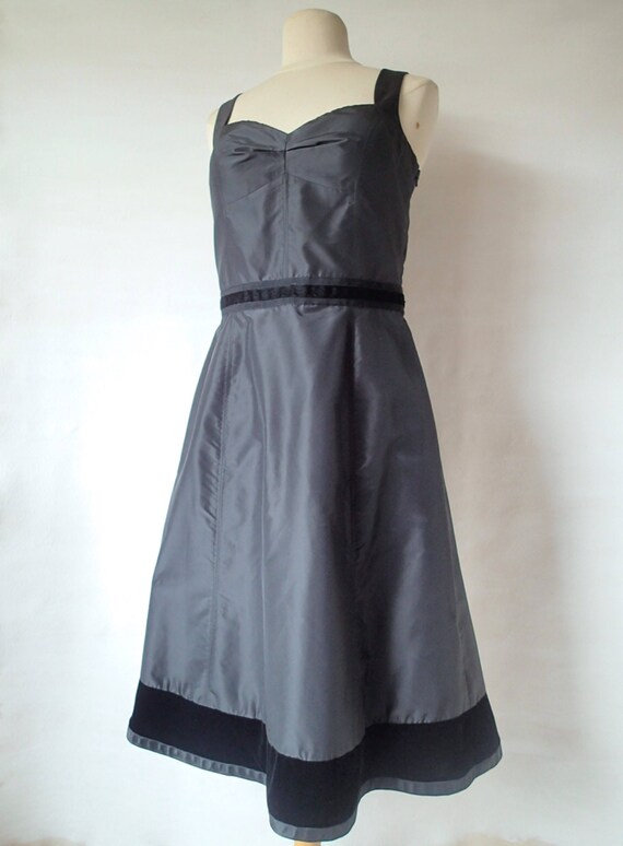 Vintage clothing sale cocktail party dress, Black… - image 4