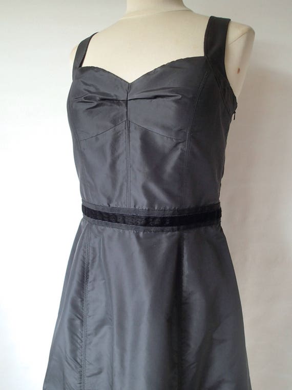 Vintage clothing sale cocktail party dress, Black… - image 8