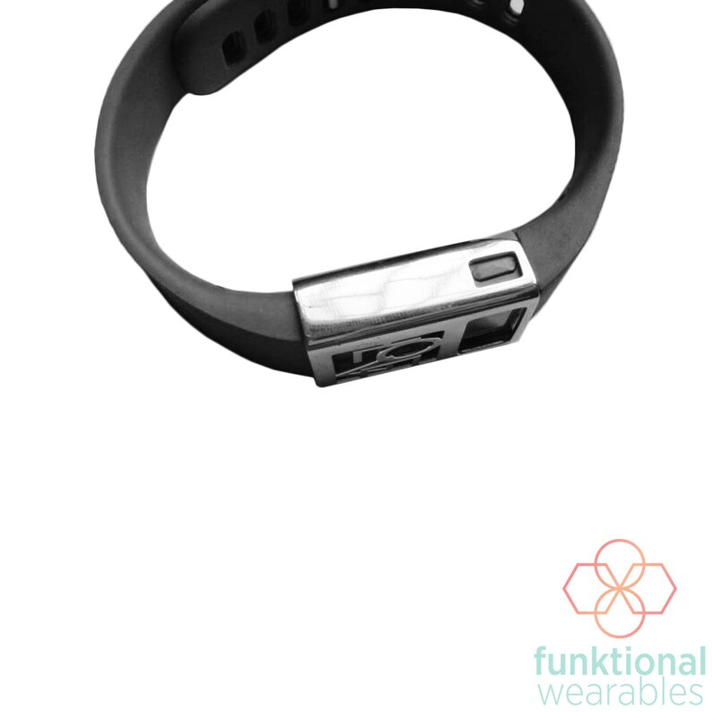 Premium Unisex Stainless Steel Fitbit ChargeCharge HR Cover LOVE CHARGED Metal Cover to Protect /& Enhance Your Fitness Activity Tracker