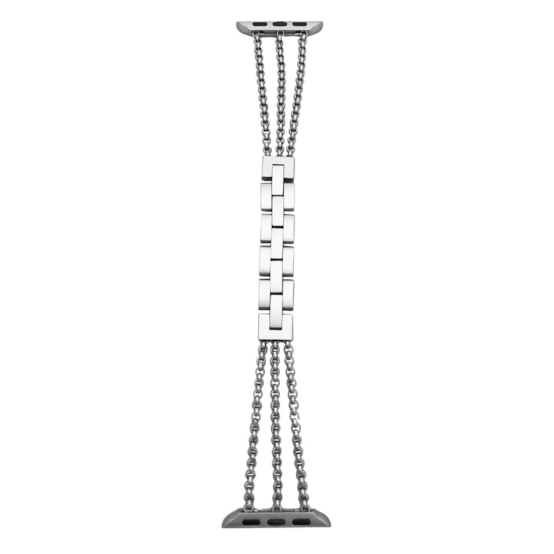 Unique 3 Row Chain Link Apple Watch Band Stainless Steel Etsy