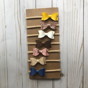 Baby Headband SET, Baby Headband, Baby Headband Bows, Baby Hair Bows, Baby Hair Clips, Small Bows, Newborn Headbands, Nylon Headbands, Bows