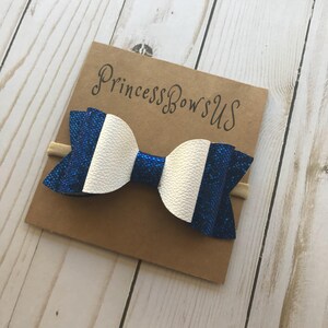 Big Hair Bow, 5 Inch Hair Bow, Baby Beadband, Baby Bow Headband, Glitter Bow Headband, Blue Toddler Headband, Headband For Baby Girl, Bows