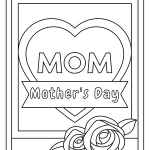 16 Best Mom Coloring Pages | Etsy