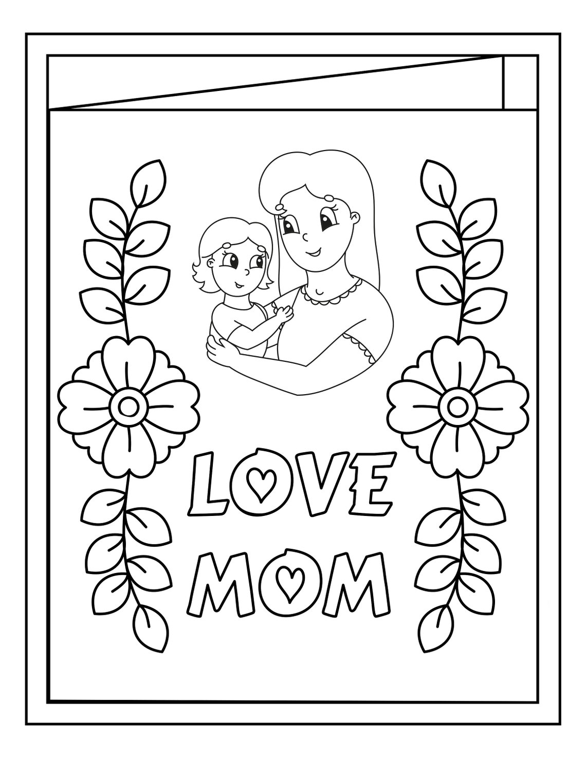 Best Mom Ever Coloring Page Printables