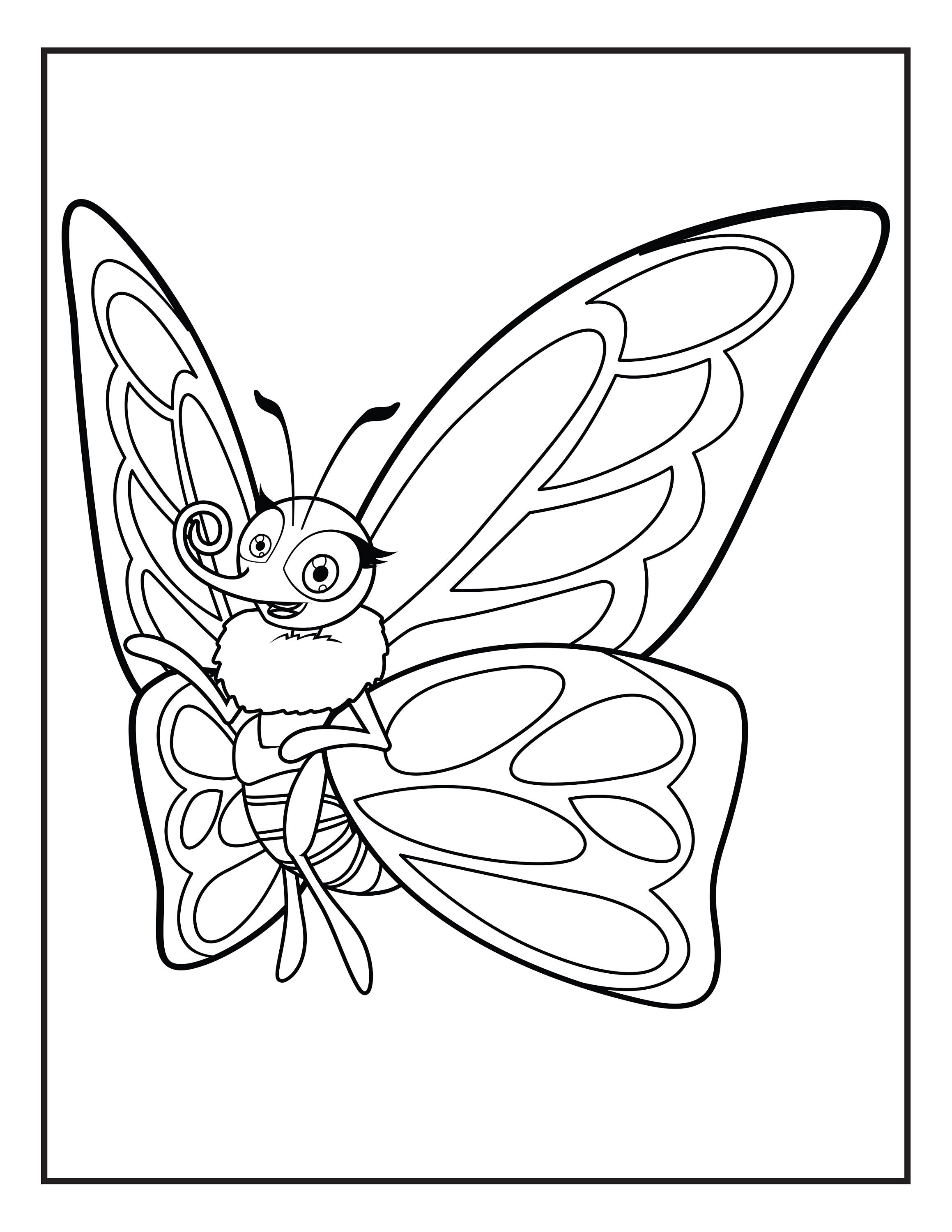 Bug Coloring Pages for Kids Etsy UK
