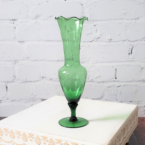 Fluted Edge Vase Etsy