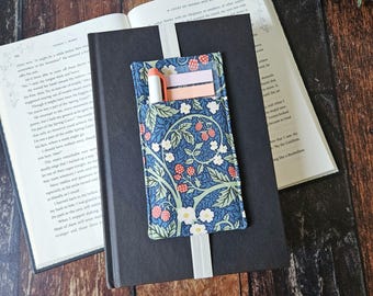 Viktorianischer Himbeer-Buch-Anmerkungs-Stifthalter, Bookish Tab-Beutel, Anmerkungskit für Leser, Bücherwurm-Geschenk für Leser, Journaling-Geschenke