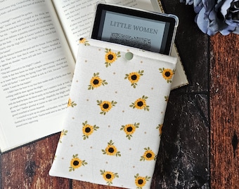 Country Sunflower Kindle Sleeve | Book Lover Gift | Kindle Cover | Case for Kindle | Bookish Gift | Kindle Paperwhite Cover | Book Sleeve