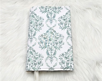 Green Toile Bible Cover | Adjustable Book Cover | Gift for Christians | Bible Cover | Bible Case | First Communion Gift | Religious Gift