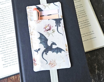 Coquette Dragon Buch Anmerkungs-Stifthalter, Bookish Merch Tab Pouch, Anmerkungs-Kit für Leser, Bookish Geschenk für Leser, Journaling Geschenke