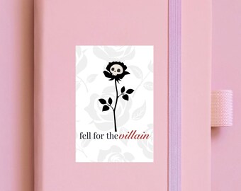 Fell for the Villain Sticker: Dark Romance Book Lover Vinyl Decal