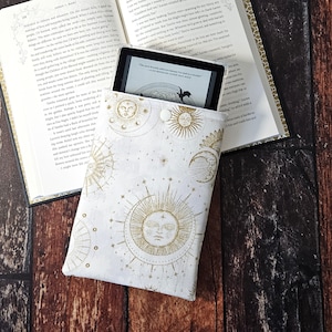 Celestial Kindle Sleeve | Book Lover Gift | Moon Phase Cover | Astrology Kindle Case | Bookish Gift | Kindle Paperwhite Cover | Colorsoft